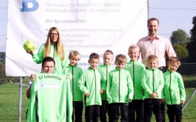 Kanzlei Blaufelder unterstützt die Bambini-Mannschaft des SV Lichtenfels Leinstetten