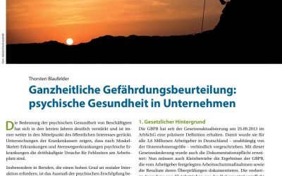 Ganzheitliche Gefährdungsbeurteilung: psychische Gesundheit in Unternehmen